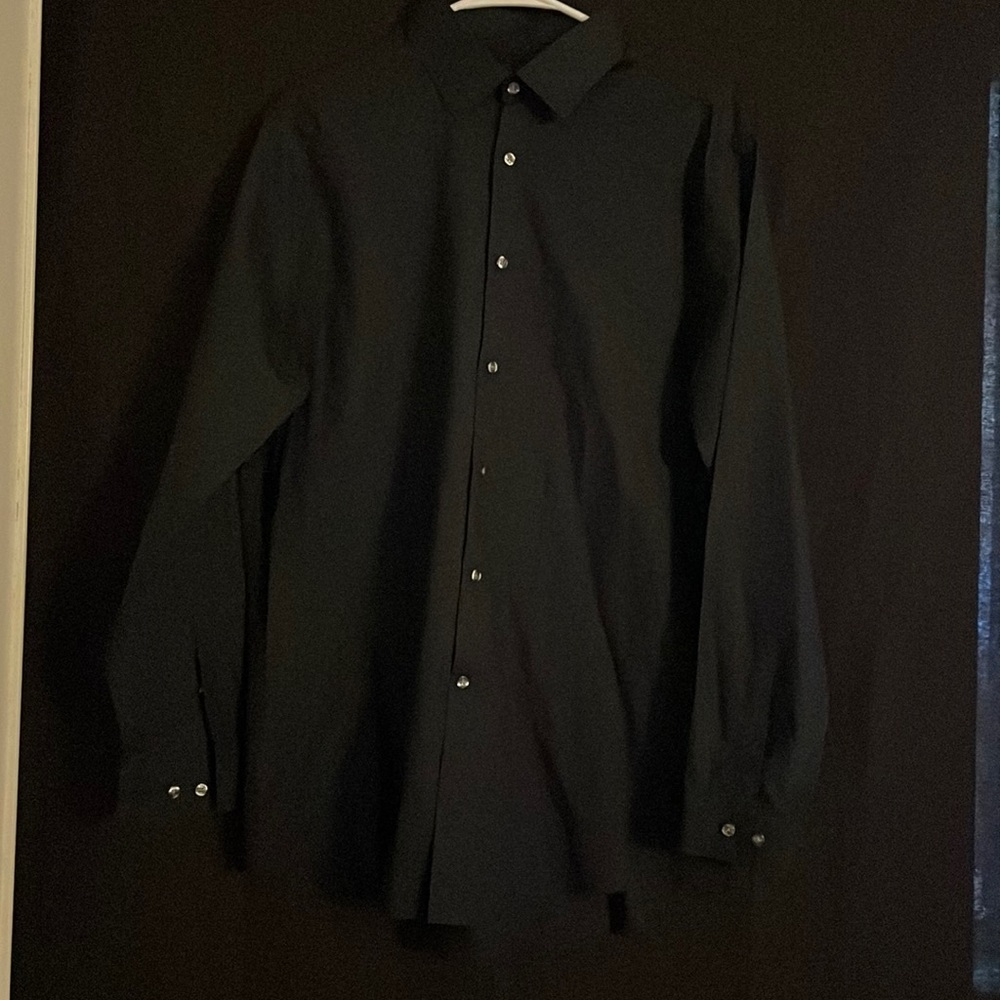 Men's Slim Fit J.Ferrar Black button up